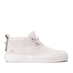 Supra Mens CHARLES High Top Shoes Off White/off White | US-88897